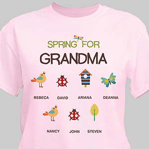 Personalized Spring Garden T-shirt
